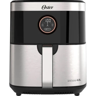Fritadeira Sem Óleo 2 em 1 Black Inox 4,8L Oster - OFRT660