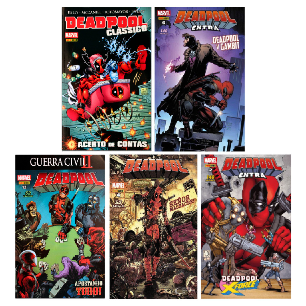 Coleção Deadpool - 5 histórias em quadrinhos