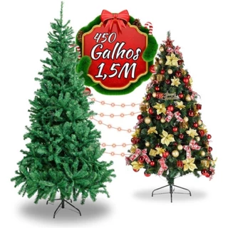 Árvore Natal Áustria Pinheiro Verde 150 Cm 450 Galhos Oferta
