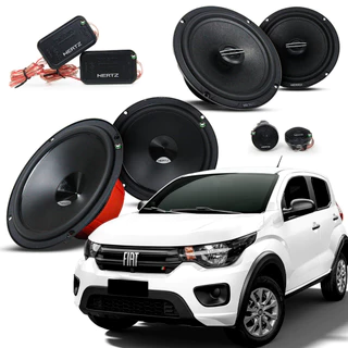 Combo 2 Vias Dsk165 + Alto Falant Coaxial Dcx165 Fiat Mobi