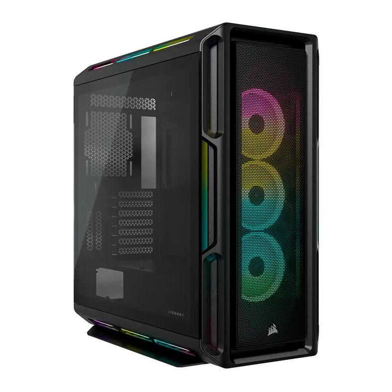 Gabinete Gamer Corsair ICUE 5000T RGB, Mid-Tower, Lateral de Vidro, Com 3 Fans, Preto, CC-9011230-WW