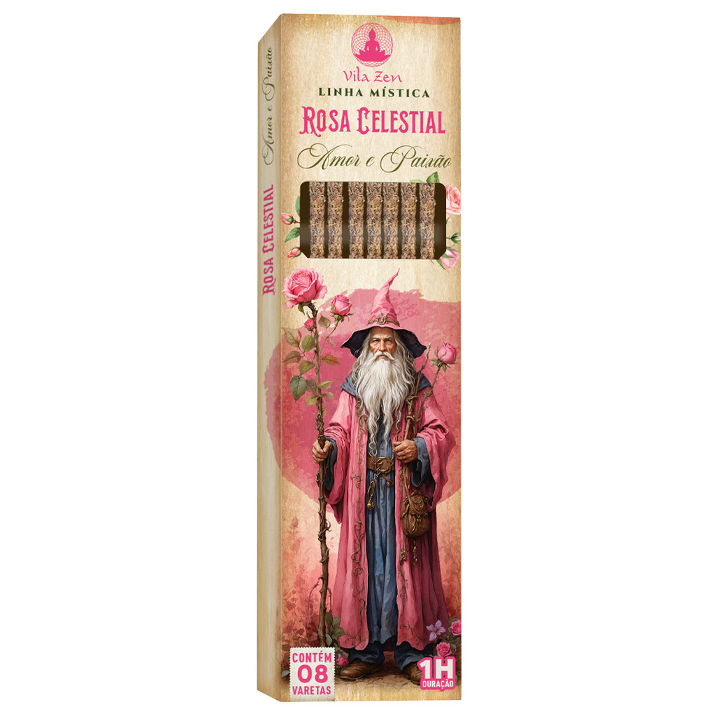 INCENSO VILA ZEN LINHA MÍSTICA 08 VARETAS
