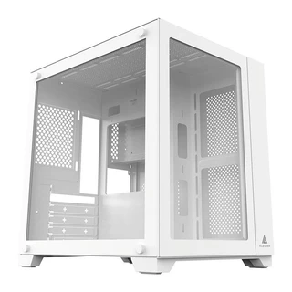 Gabinete Gamer Acegeek Aquarium M345, Mid-Tower, Lateral de Vidro, Branco, AG-AQUARIUM-M345-WH em Oferta na Shopee