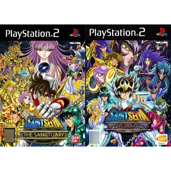 Jogo Os Cavaleiros Dos Zodíaco-santuário E Hades-ps2 Kit 2 Jog Play 2