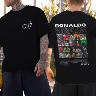 Camiseta Basica Camiseta Cristiano Ronaldo Cr7 Robozão Personalizada Unissex