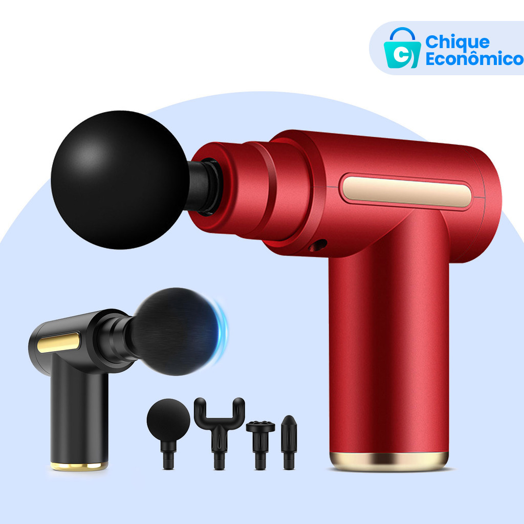Portátil Massageador Elétrico Alta Frequência Profissional Muscular Massagem