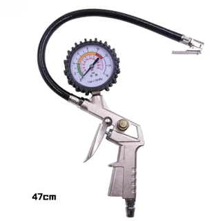 Calibrador E Inflador De Pneus Profissional Com Manômetro 220 PSI/16BAR Encaixe Rosca