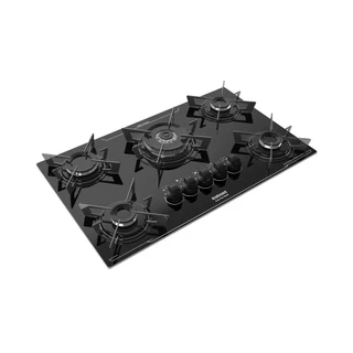 Cooktop 5 Bocas Itatiaia Electra Plus e Acendimento Automático Bivolt Preto - 5QTC em Oferta na Shopee