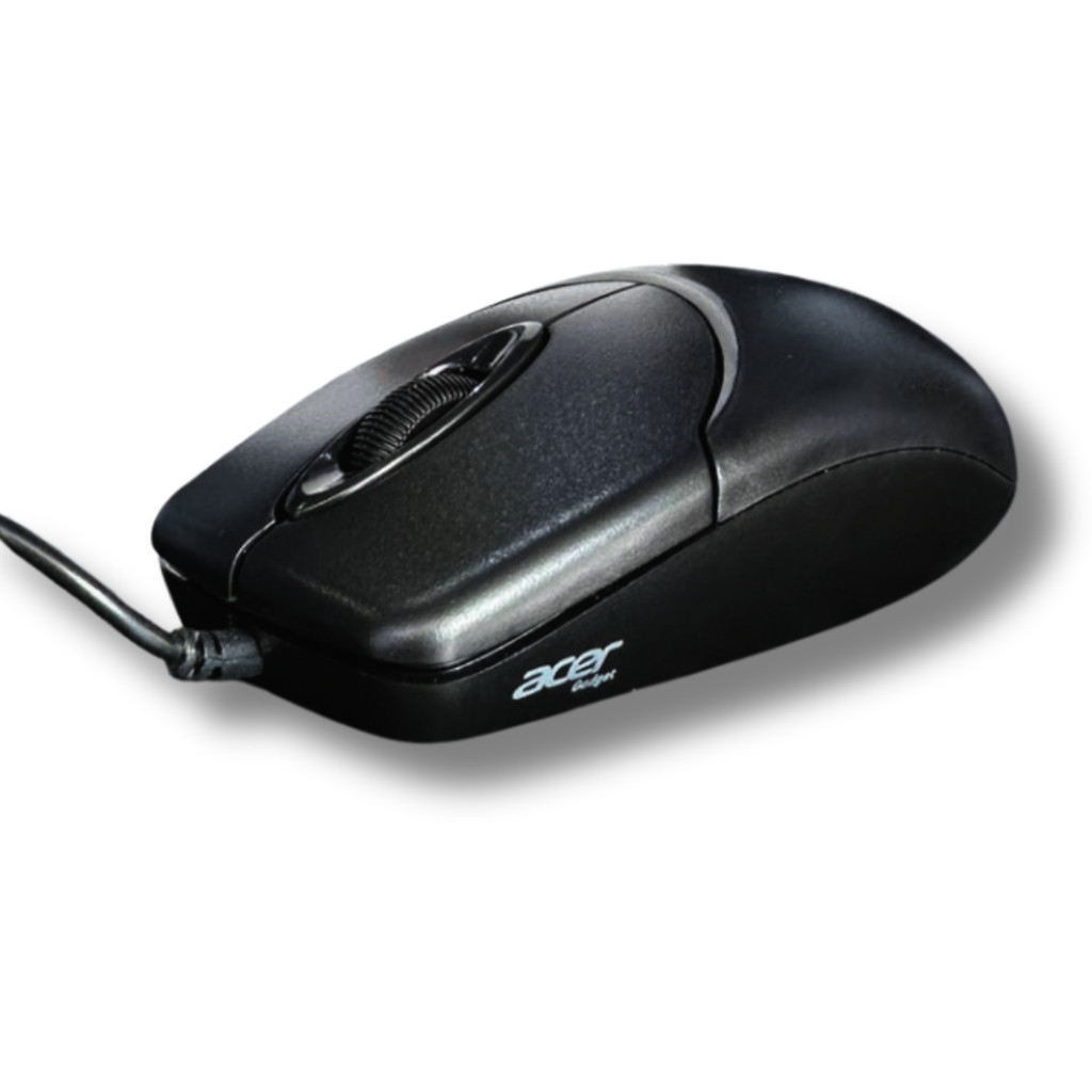 Mouse Usb Acer M117 Preto Escritório Trabalho Ergonômico Office Com Fio ...