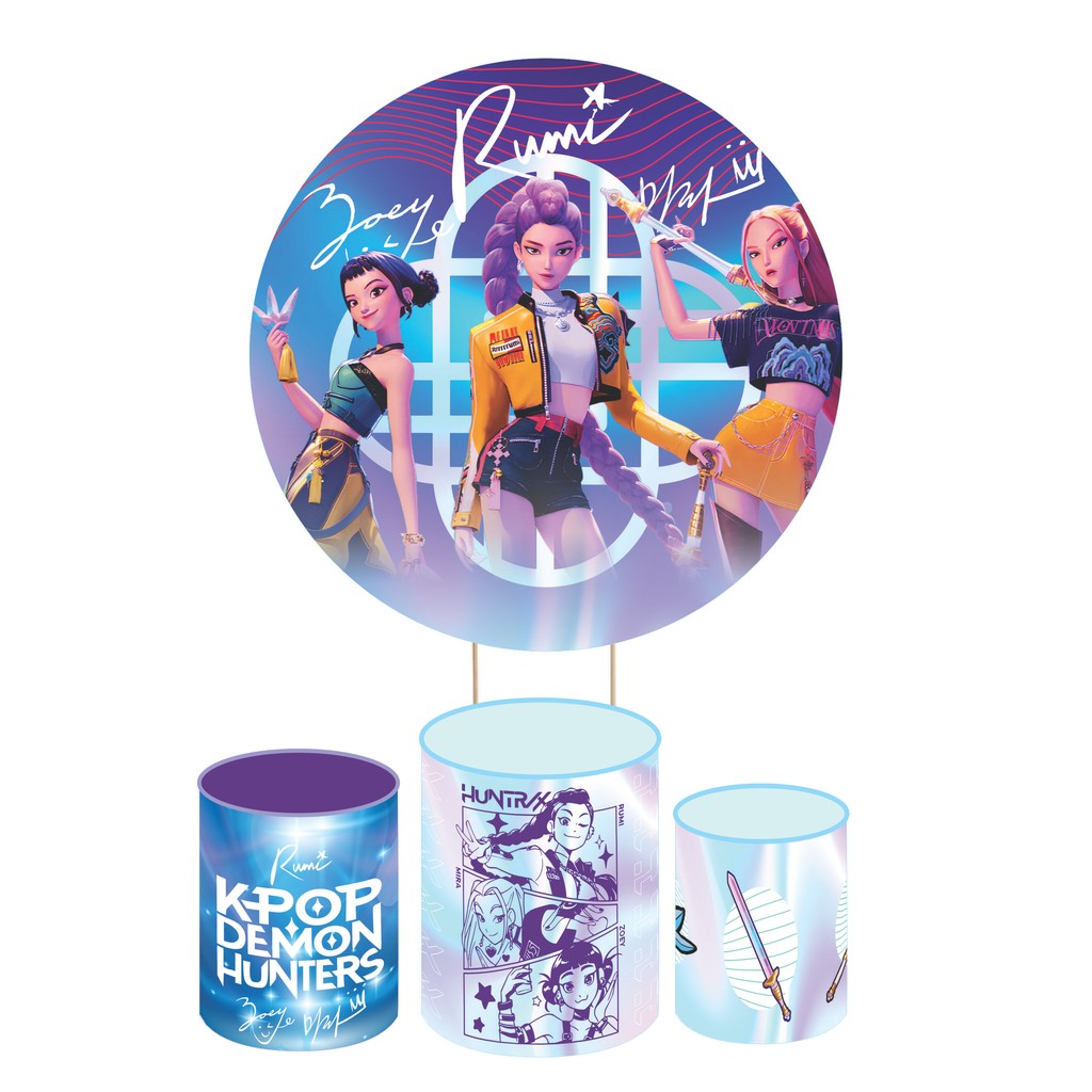 Decoração Aniversário Guerreiras do K-Pop (KPop Demon Hunters) – Kit ...