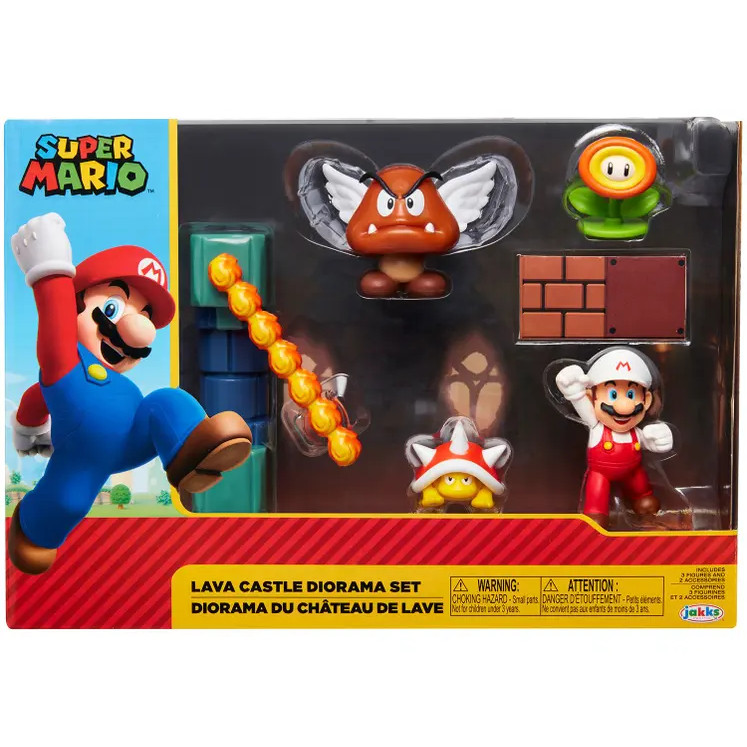 Boneco Lava Castle Super Mario com Acessórios Jakks em Oferta na Shopee