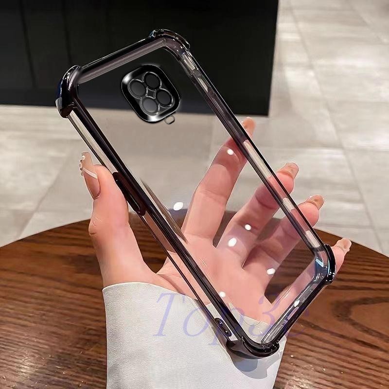 Invólucro Para Redmi Note 9s 9 Pro Quatro Cantos anti-Queda Transparente Caixa De Telefone São Capa Resistente A Quedas