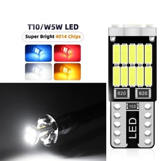 10PCS T10 4014 Lâmpada Led W5W 194 168 501 Dome De Amendoim Indicador De Interior Do Carro Sinalização Da Porta Luz De Estacionamento Cunha Lateral Leitura De Placa De Motocicleta