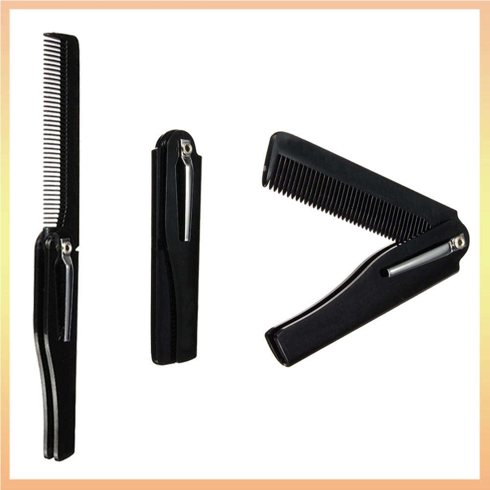 Moda Masculina Clip De Bolso Dobrável Pente De Barba De Bigode Venda A Quente