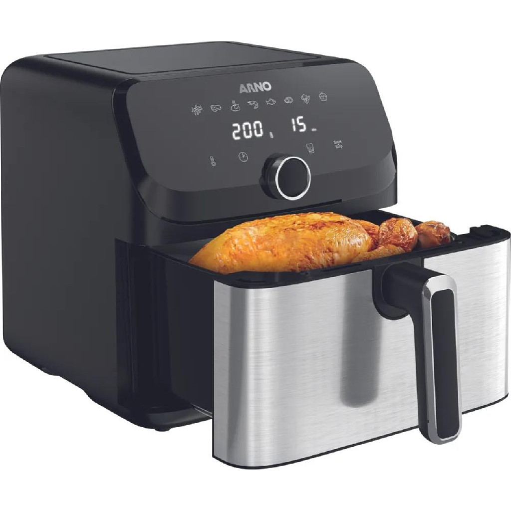 Fritadeira Sem Óleo Arno Air Fry Mega Digital 7,5l 127v 110v | Shopee ...