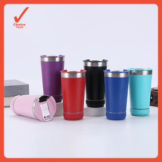14OZ Copo Térmico Caixa de Som Bluetooth 2 em 1 Abridor De Garrafa Led Café Chimarrao