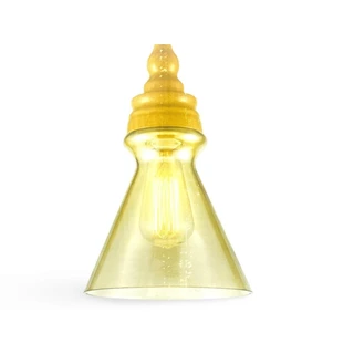 Pendente Yuri Âmbar em Vidro OL9058 Iluminação Moderna