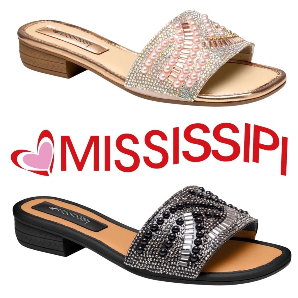 Tamanco Mississipi de Salto Bloco MB791 em Promoção na Shopee