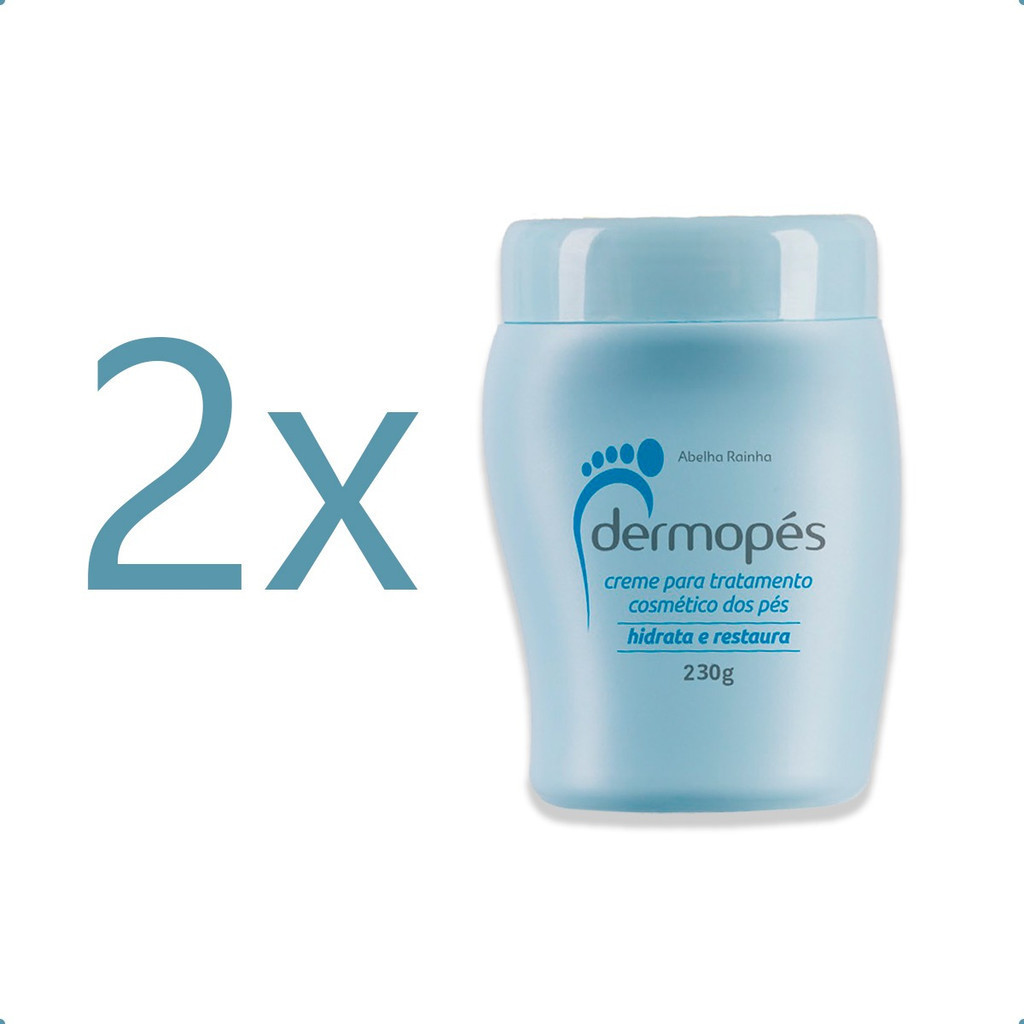 Creme 2x Dermopés Para Pés Combate Rachadura E Ressecamento Abelha ...