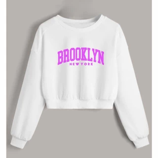 Moletom Cropped Blusa de Frio Brooklyn