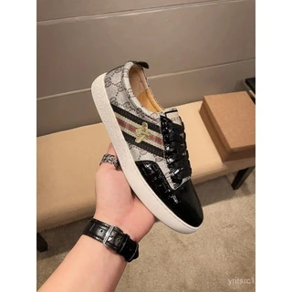 G ucci 2024 Sapatos masculinos de estilo novo Low-rise Casual Esportes All-jogo Moda EMLP