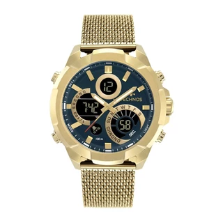 Relógio Technos Masculino Digitech Dourado - W23721AAE/1A