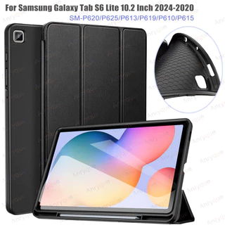 Para Samsung Galaxy Tab S6 Lite Case 10,4 Polegadas 2024-2020 SM-P620/P625 P610 P615 P619 Slim Leather Tablet Coque Com Porta-Lápis
