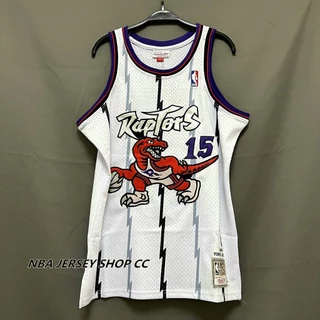 Novo Original Nba 1998-99 Toronto Raptors Masculino # 15 Camisa Vince Carter Vintage Branca