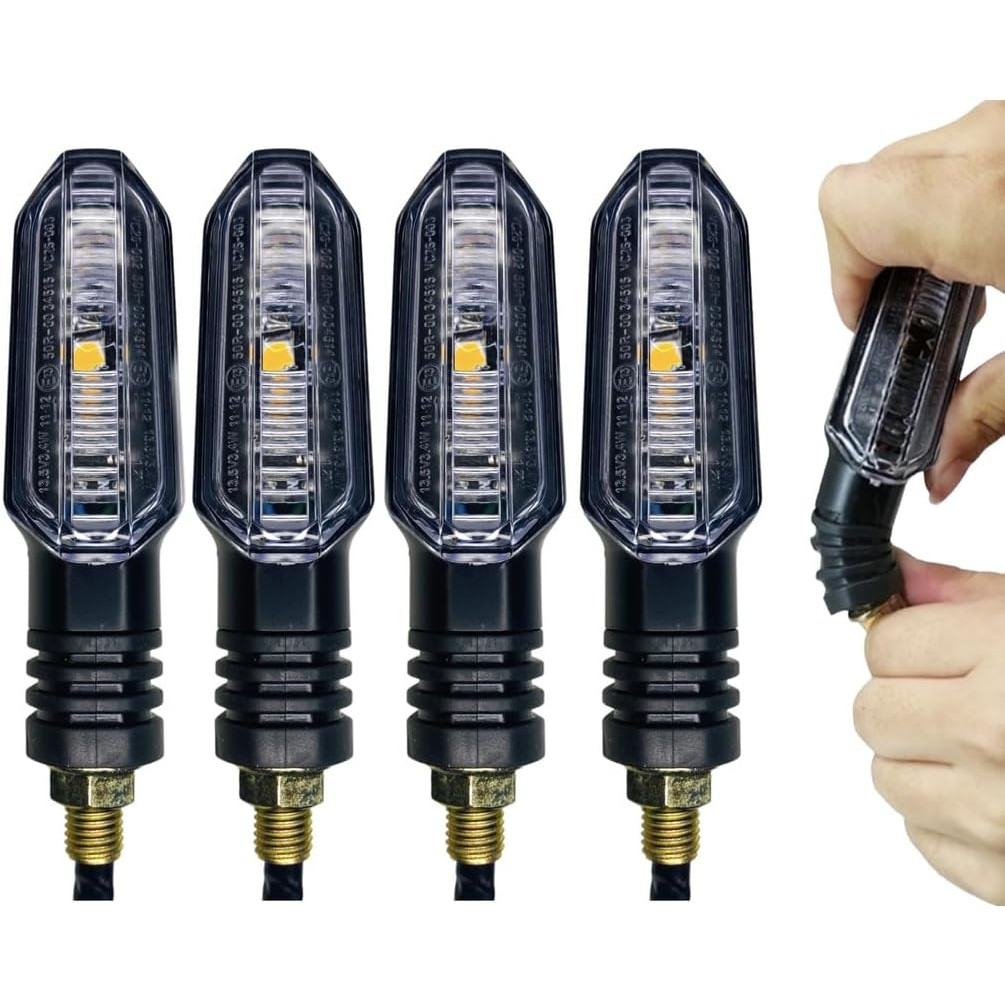 Kit 4 Pisca Led Seta Com Rosca Cbx250 Twister 2007 2008