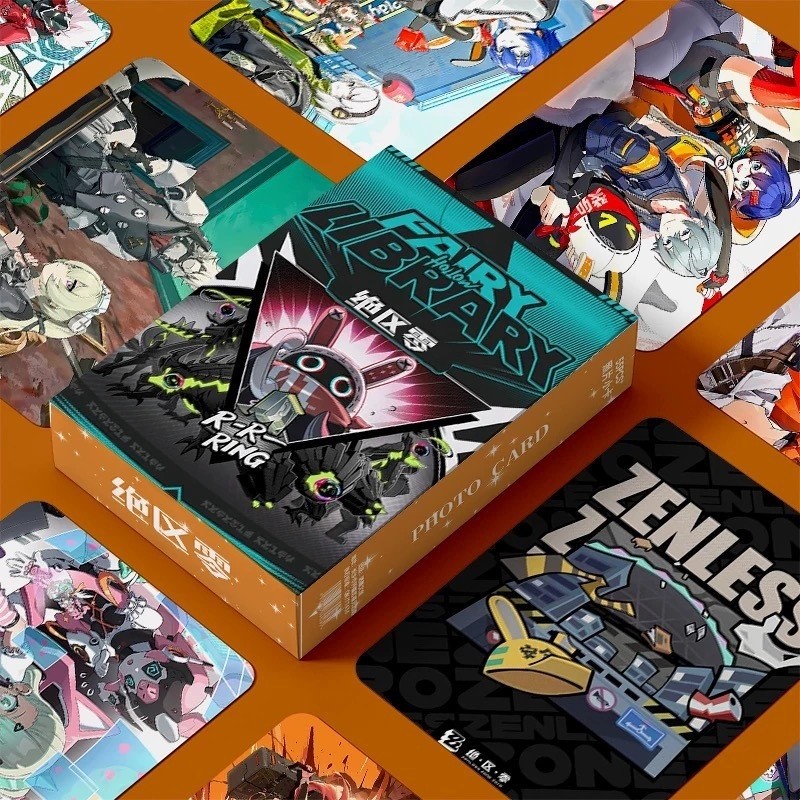 Em Estoque] 55pcs Zenless Zone Zero Laser Card Arredores De Cartão