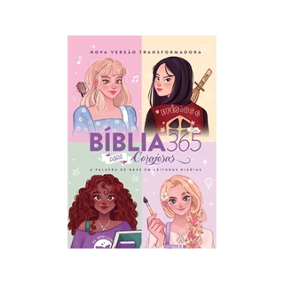 Bíblia 365 para Corajosas | Capa Dura | A Palavra de Deus em Leituras Diárias | Mundo Cristão em Oferta na Shopee