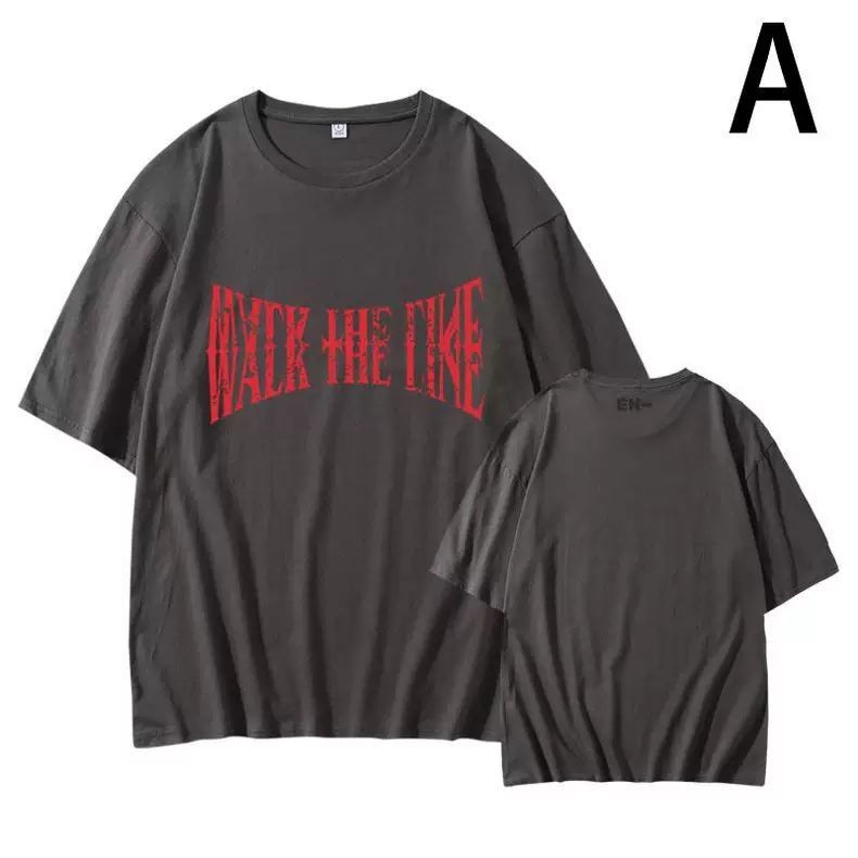 ENHYPEN WALK THE LINE World Tour Camiseta De Algodão Plus Size