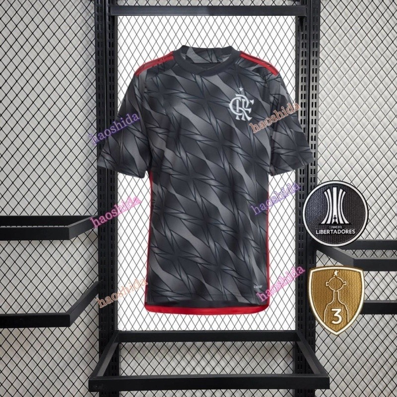 2024 Terceiro/Retro FLMG Camisa de futebol Masculino