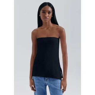 Blusa Sem Alças Canelada Hering