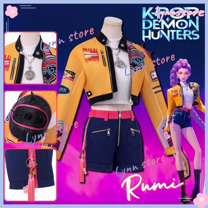 RUMI ZOEY MIRA Cosplay Traje KPOP DEMON Caçadores Vestido Acessórios ...