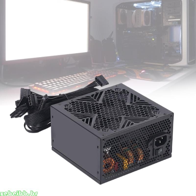 A Fonte Alimentação Silenciosa zebeibb Para PC Melhora O Resfriamento E Gerenciamento Cabos 550W 650W 750W