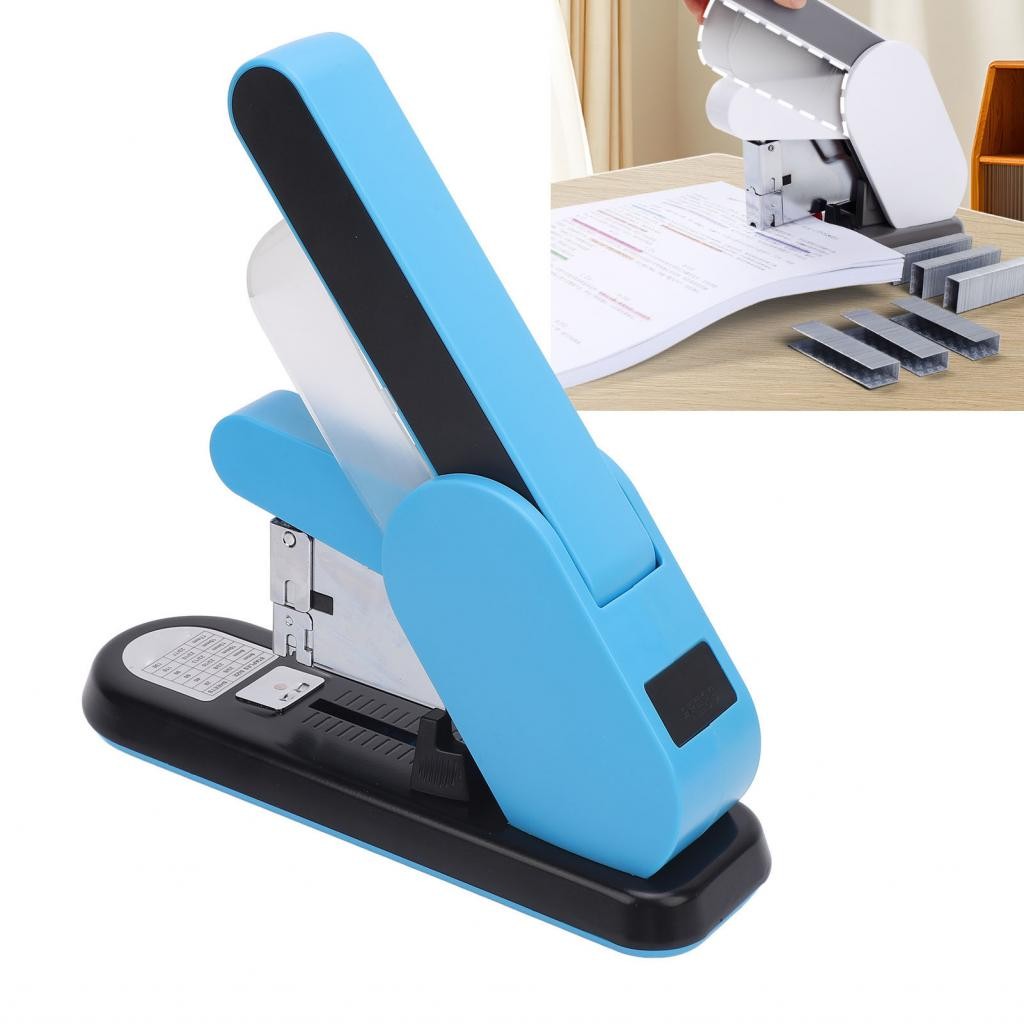 Paper Stapling Machine Heavy Duty Stapler Anti Pinch Baffle 130 Sheets ...