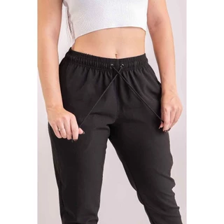 Calça Elastano Jogger Feminina TACTEL COM ELASTANO PREMIUM/ ideal para academia, casual e esportiva