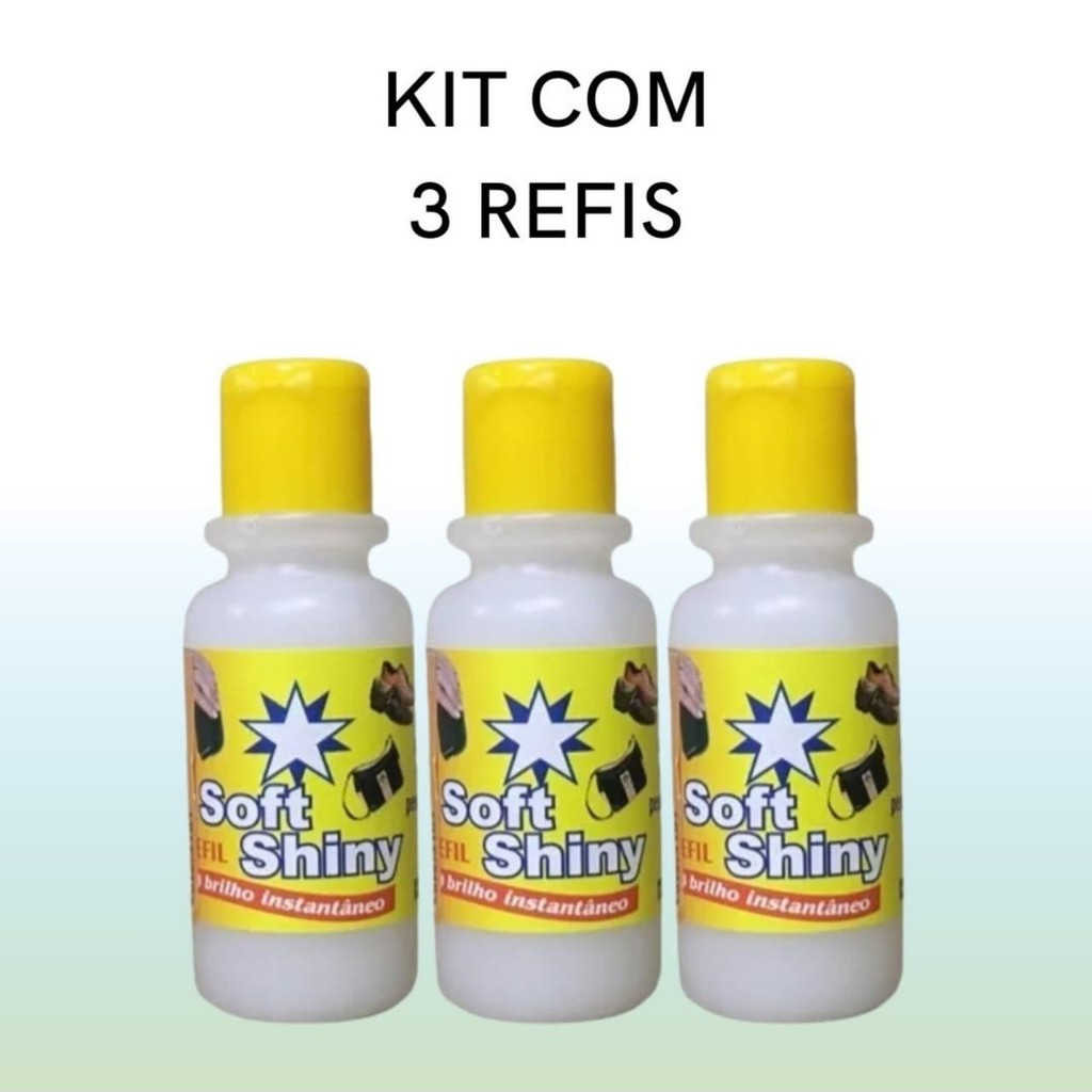 KIT 3 REFIL SOFT SHINY 30 ML 