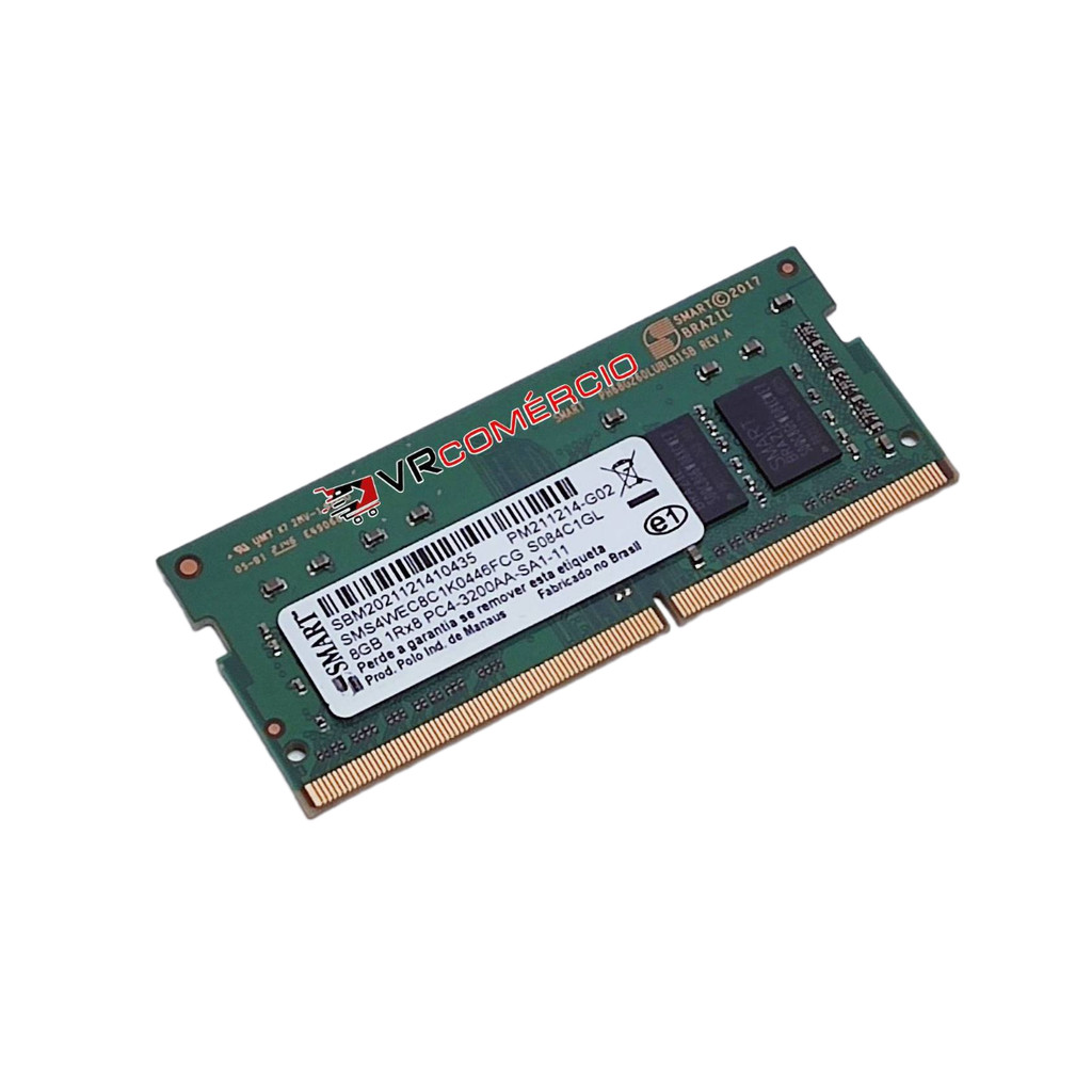 Memória Ram Smart 8gb Ddr4 3200 mhz Sodimm Para Notebook | Shopee Brasil