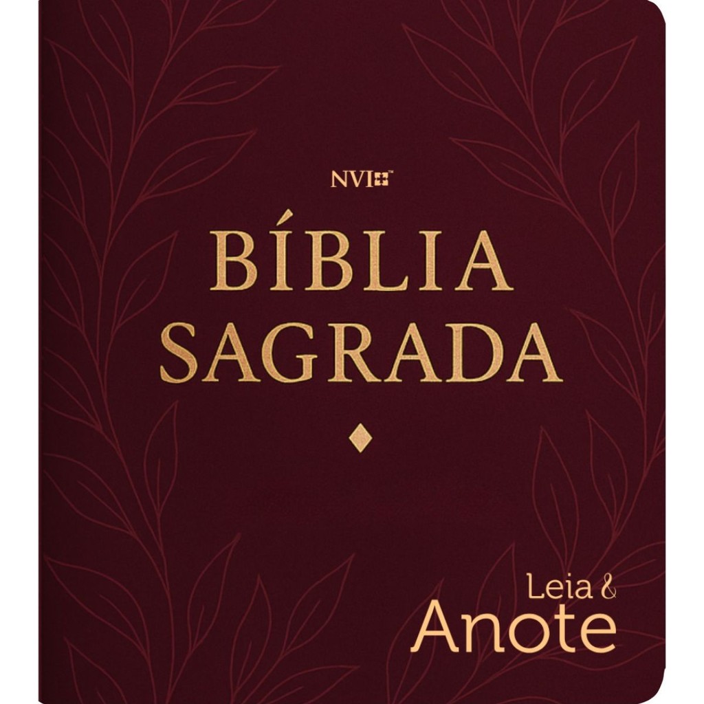 Bíblia Sagrada Com Espaço Para Anotações | NVI | Leia e Anote | Capa ...