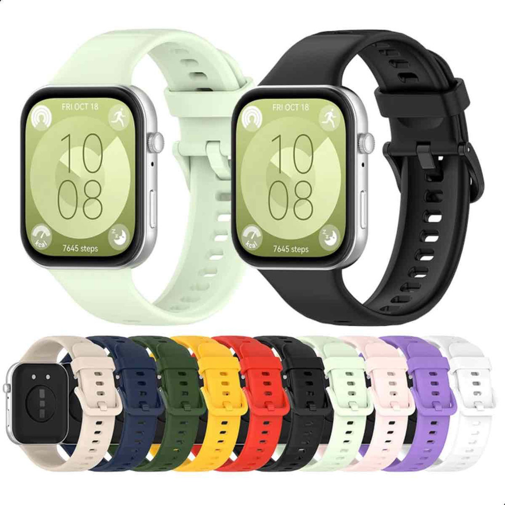 Pulseira De Silicone Para Huawei Watch Fit 3 Tela Amoled