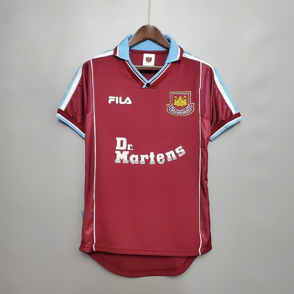 Camisa De Futebol Retro 99-01 Ham West United Home XWCJ BBG0