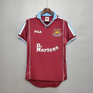 Camisa De Futebol Retro 99-01 Ham West United Home XWCJ BBG0