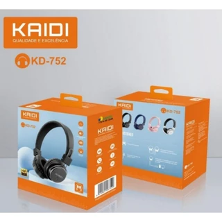 Fone de Ouvido Headset Bluetooth Wireless Kaidi KD-752 Original
