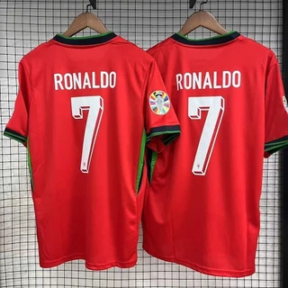 Envío dentro de 12 horas 2024 Home Court Manga Curta Copa Européia 7 # Camisa ronaldo