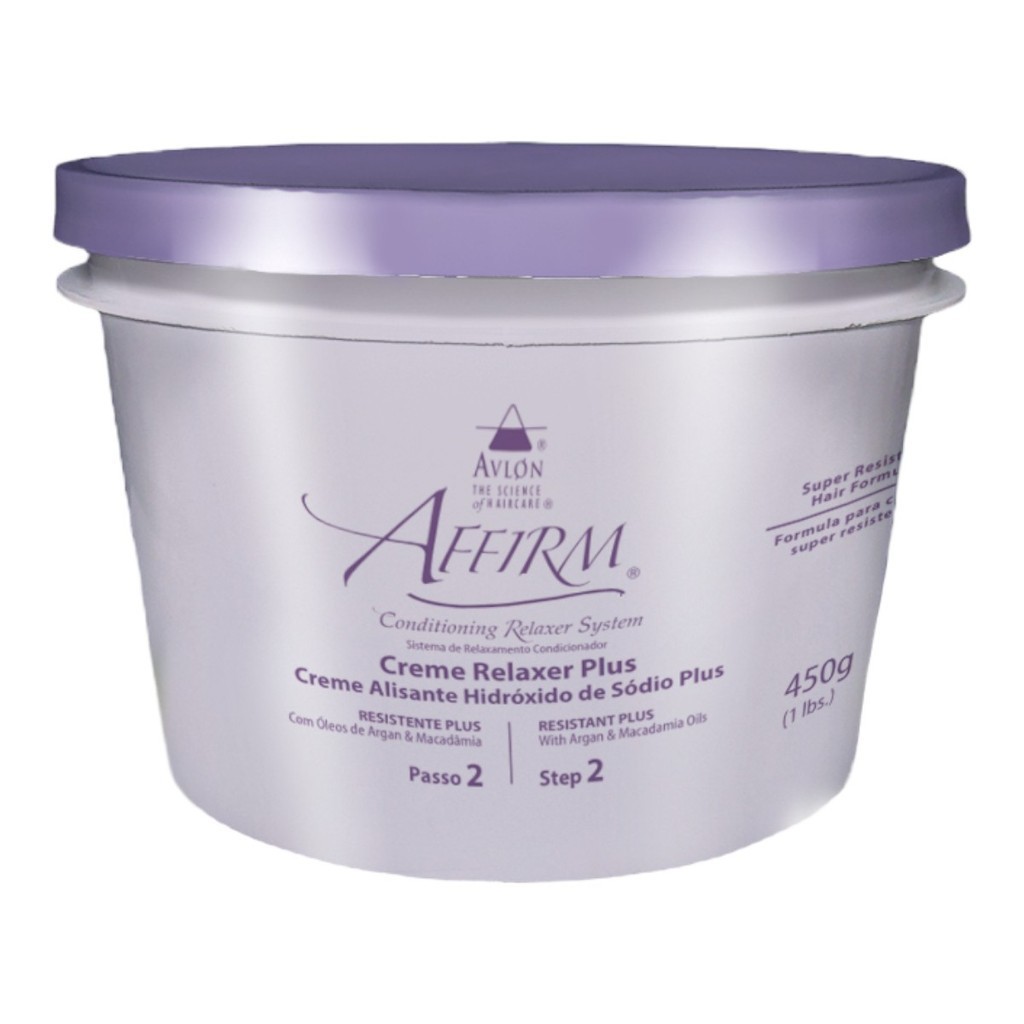 Creme Alisante Plus Step 2 Affirm 450g Avlon | Shopee Brasil