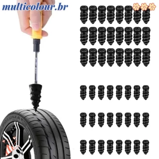 MULTICOLOUR 10pcs Parafuso De Reparo De Pneus , Pregos De Borracha Para Carros De Motocicleta A Vácuo Sem Tubo Bicicleta Traço Kit Universal
