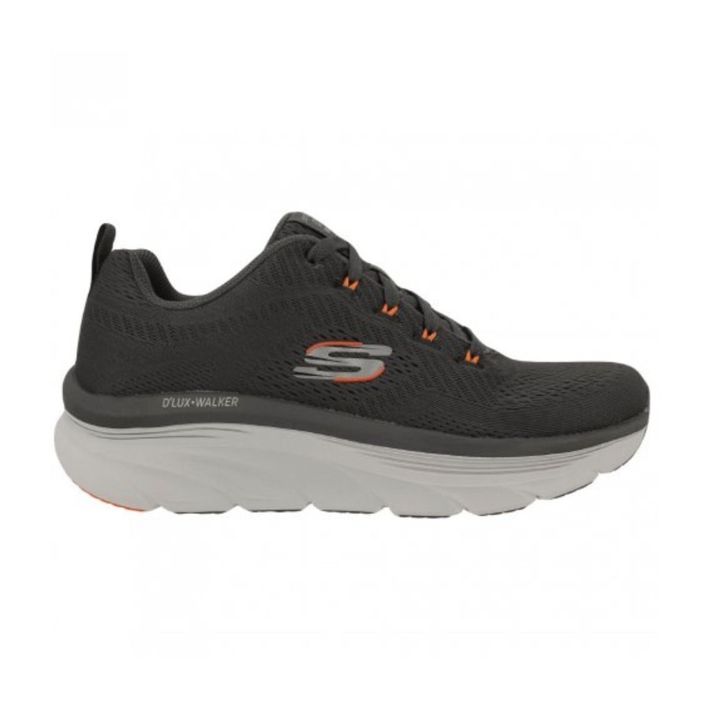 Tênis Skechers Cinza/Laranja Masculino 232364