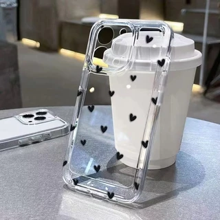 Capa Para iPhone X XR 11 12 13 14 15 Pro Max XS 7 8 SE 2020 Mini Mais Telefone Macia Transparente